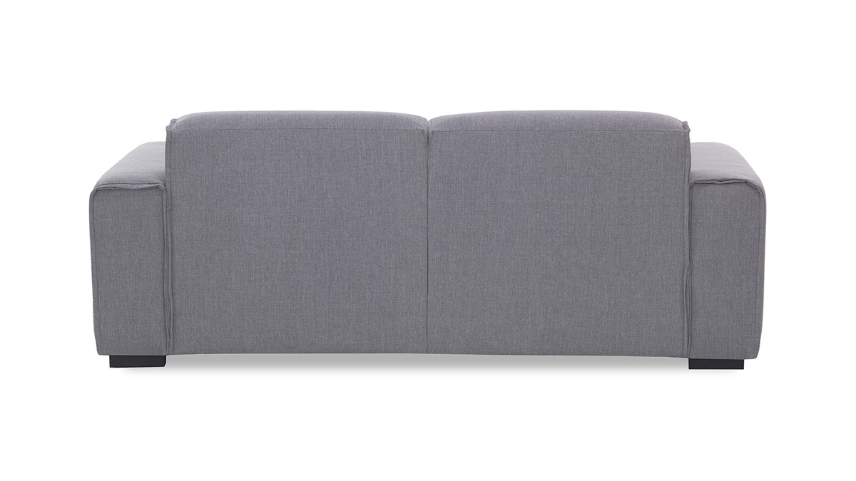 Design-Sofa 3-Sitzer Stoff Hellgrau MELLOW