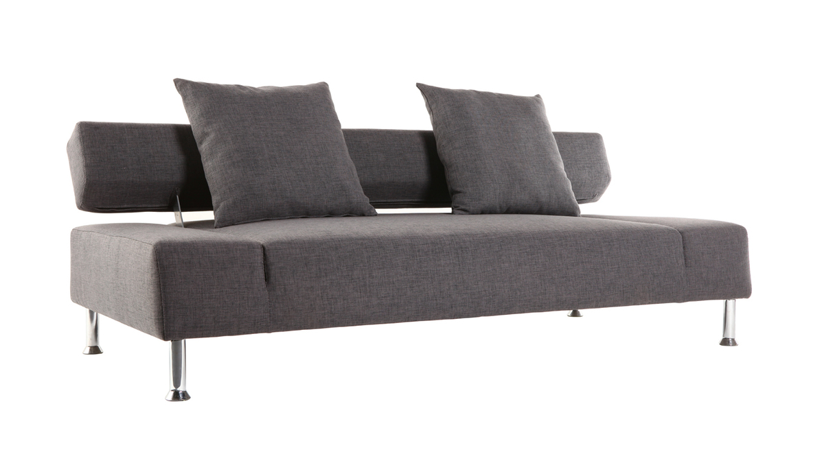 Design-Sofa 3 Sitzpltze MILANO Grau