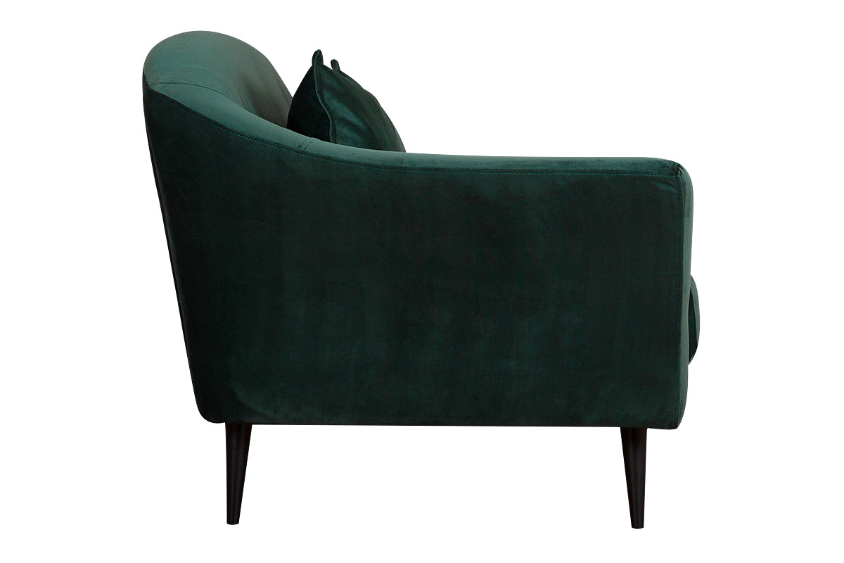 Design-Sofa 3 Sitzpltze waldgrnes Velours FOLIES