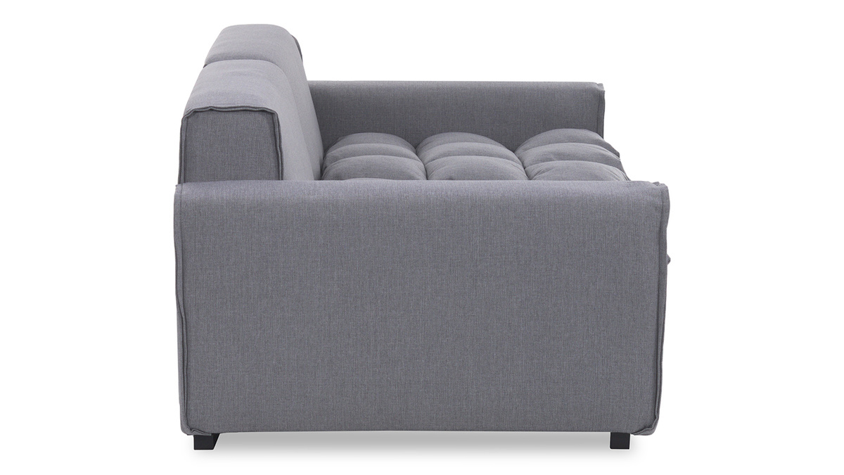 Design-Sofa 4-Sitzer Stoff Hellgrau MELLOW