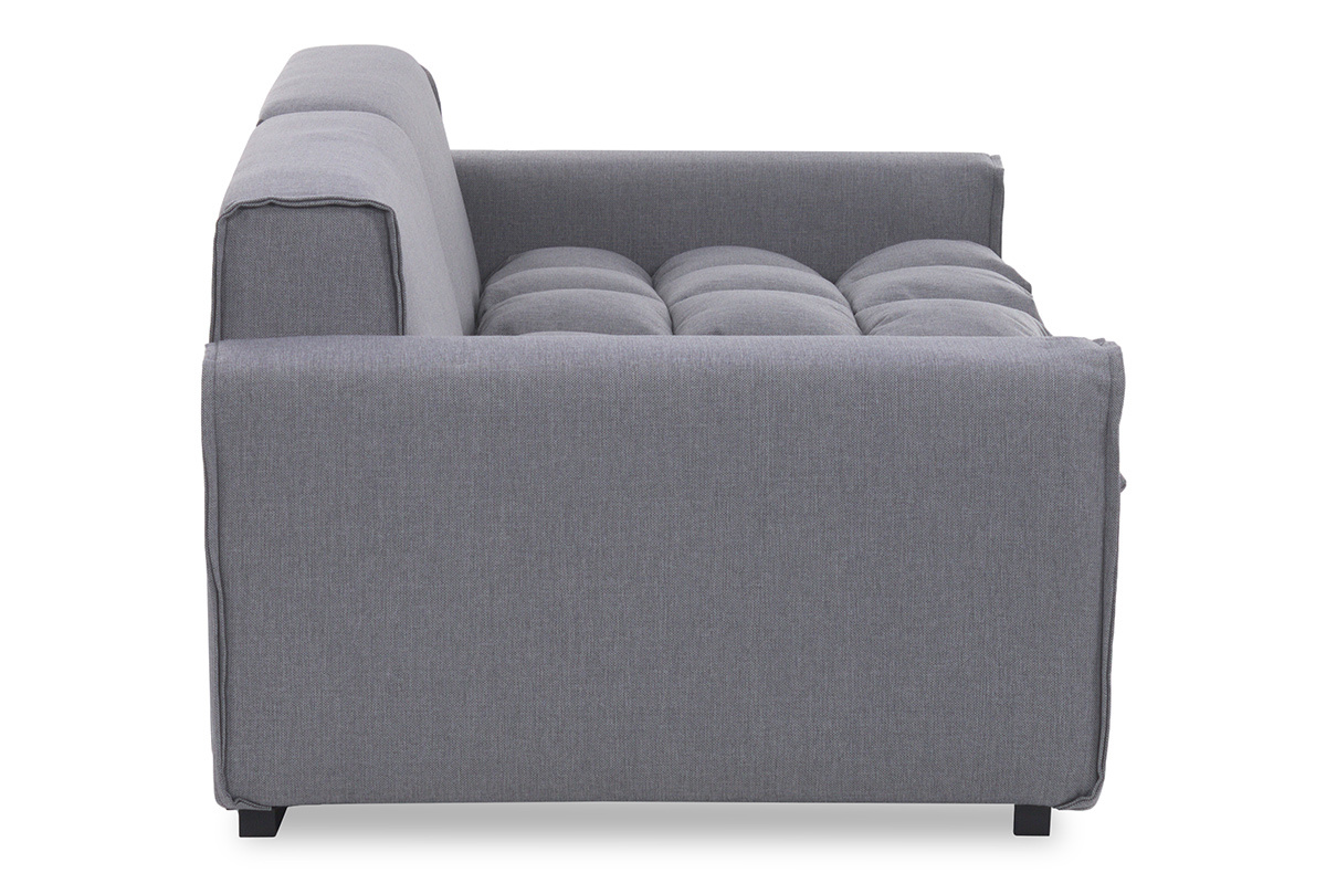 Design-Sofa 4-Sitzer Stoff Hellgrau MELLOW