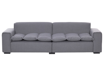 Design-Sofa 4-Sitzer Stoff Hellgrau MELLOW