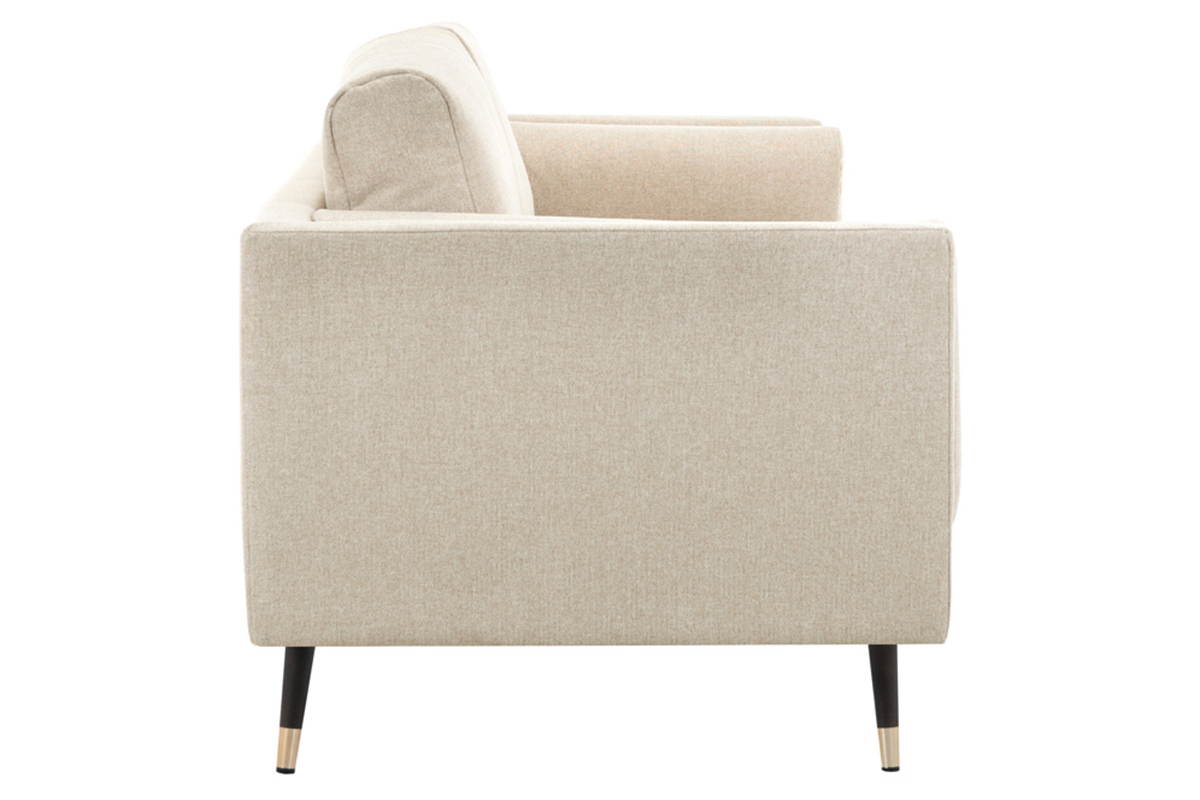 Design-Sofa aus beige-meliertem Stoff 3-Sitzer STING