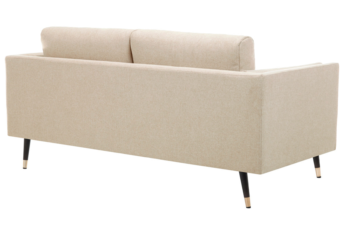 Design-Sofa aus beige-meliertem Stoff 3-Sitzer STING