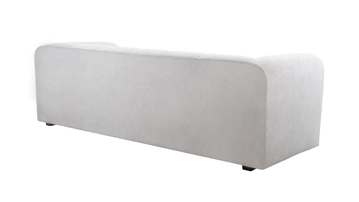 Design-Sofa aus grauem Stoff 4-Sitzer OLIVEIRO