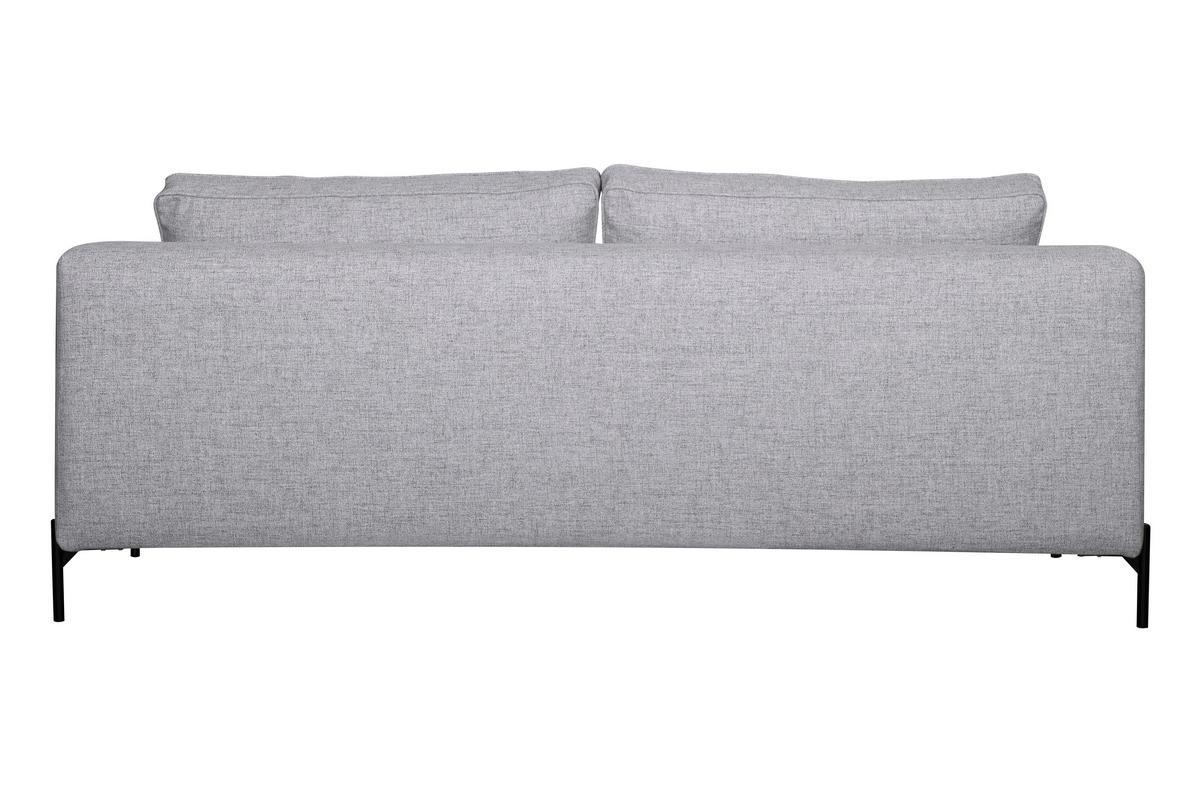Design-Sofa grau melierter Stoff 4-Sitzer PUCHKINE