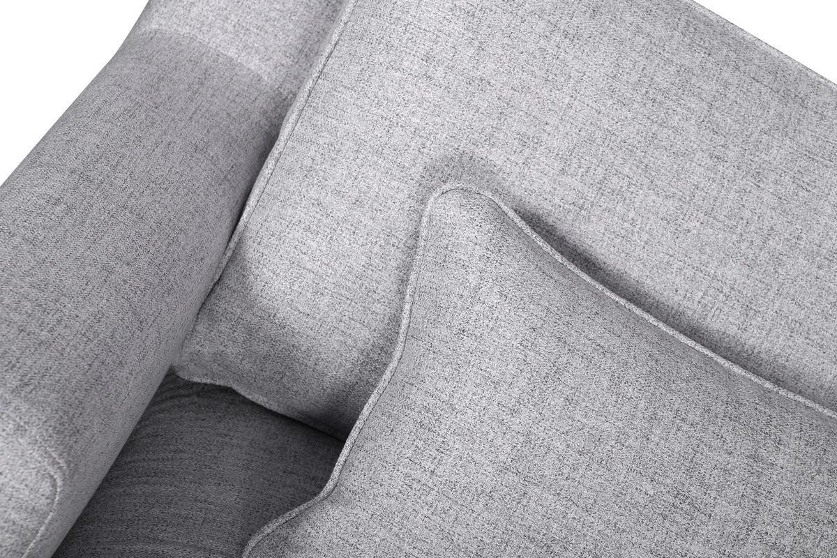 Design-Sofa grau melierter Stoff 4-Sitzer PUCHKINE