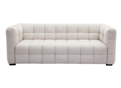 Design-Sofa mit beigem Stoff im Samtdesign 3-Sitzer CORTO