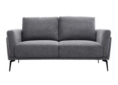 Design-Sofa mit grauem Stoff im Samtdesign 2-Sitzer MOSCO