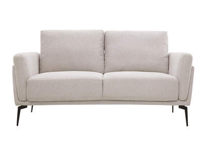 Design-Sofa mit Stoff im Samtdesign Beige 2-Sitzer MOSCO