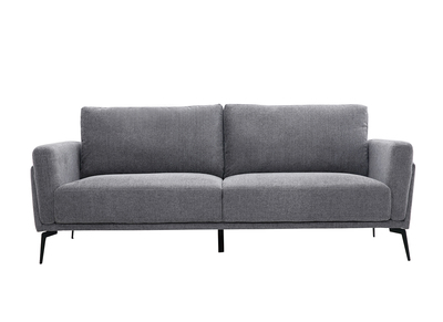 Design-Sofa mit Stoff im Samtdesign Grau 3-Sitzer MOSCO