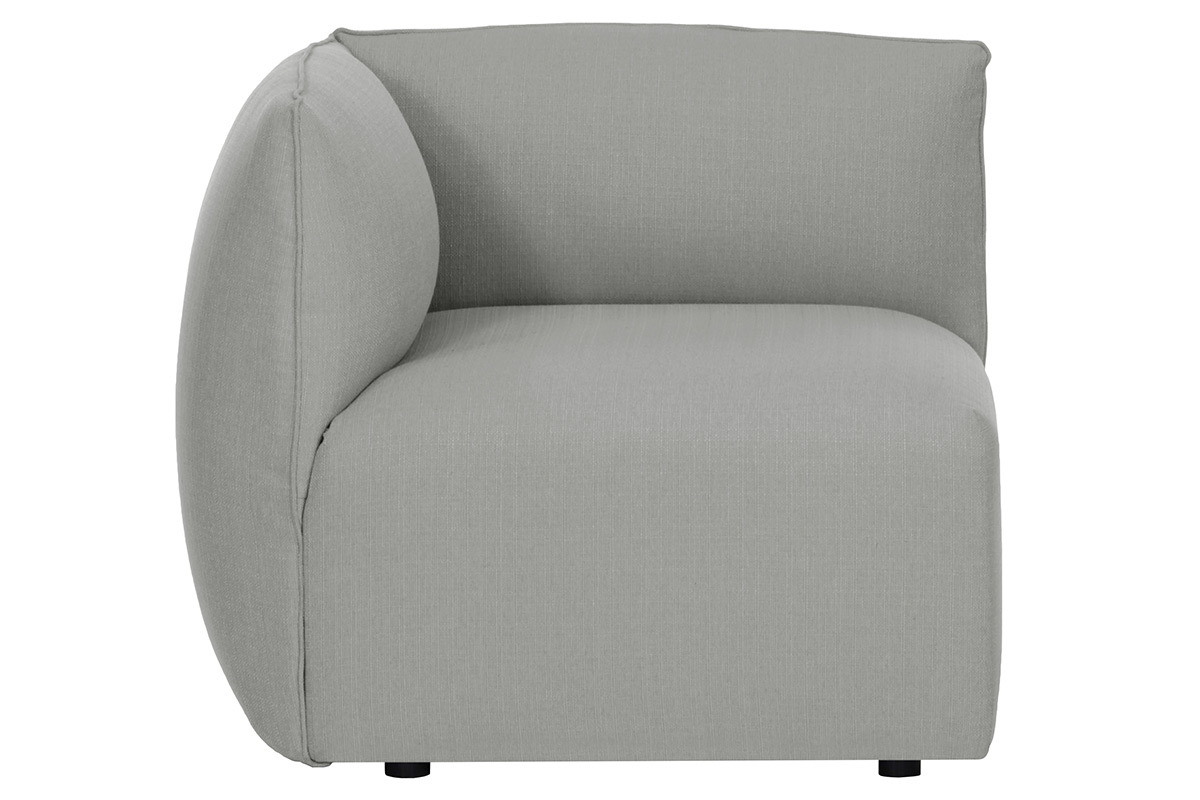 Design-Sofa Modular Grau 2-Sitzer MODULO