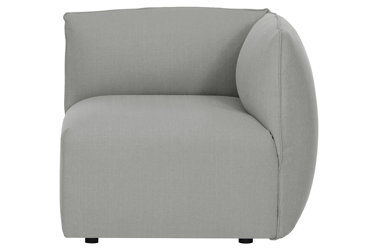 Design-Sofa Modular Grau 2-Sitzer MODULO