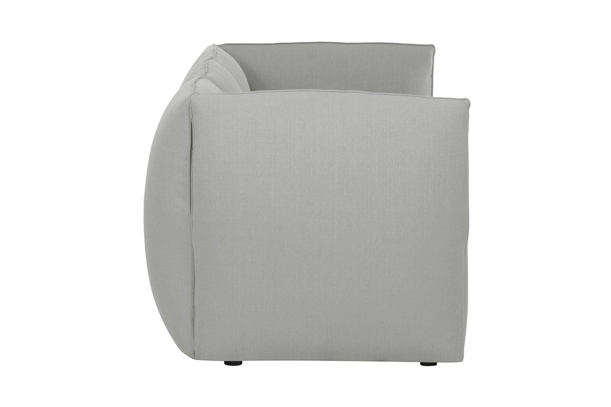 Design-Sofa Modular Grau 3-Sitzer MODULO