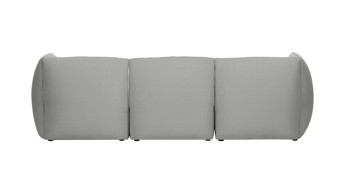 Design-Sofa Modular Grau 3-Sitzer MODULO