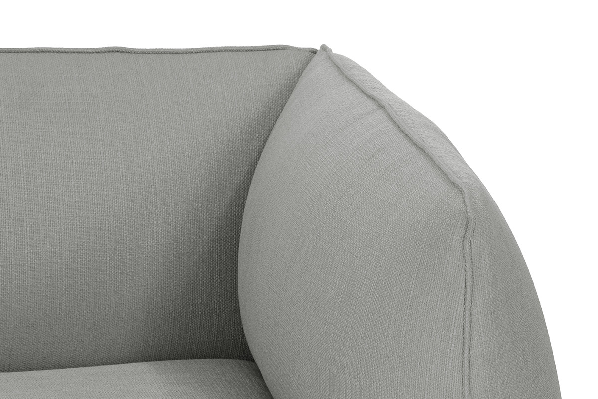 Design-Sofa Modular Grau 3-Sitzer MODULO