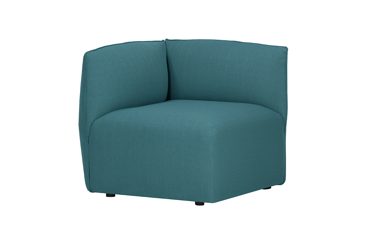 Design-Sofa Modular Stoff Blaugr�n 2-Sitzer MODULO