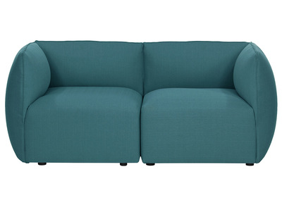 Design-Sofa Modular Stoff Blaugr&uuml;n 2-Sitzer MODULO