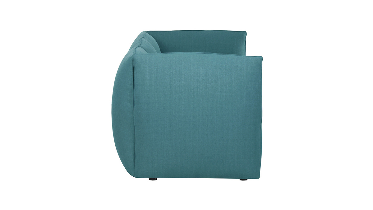 Design-Sofa Modular Stoff Blaugrn 3-Sitzer MODULO