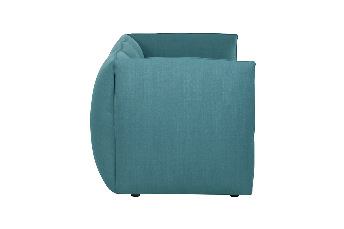 Design-Sofa Modular Stoff Blaugr�n 3-Sitzer MODULO