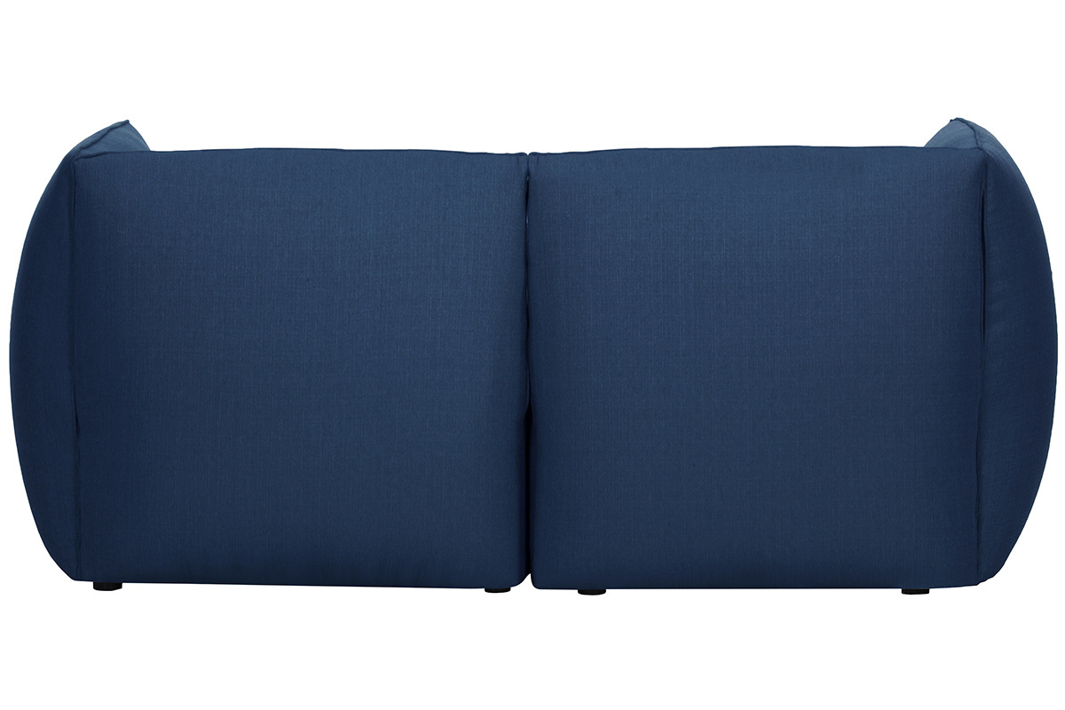 Design-Sofa Modular Stoff Dunkelblau 2-Sitzer MODULO