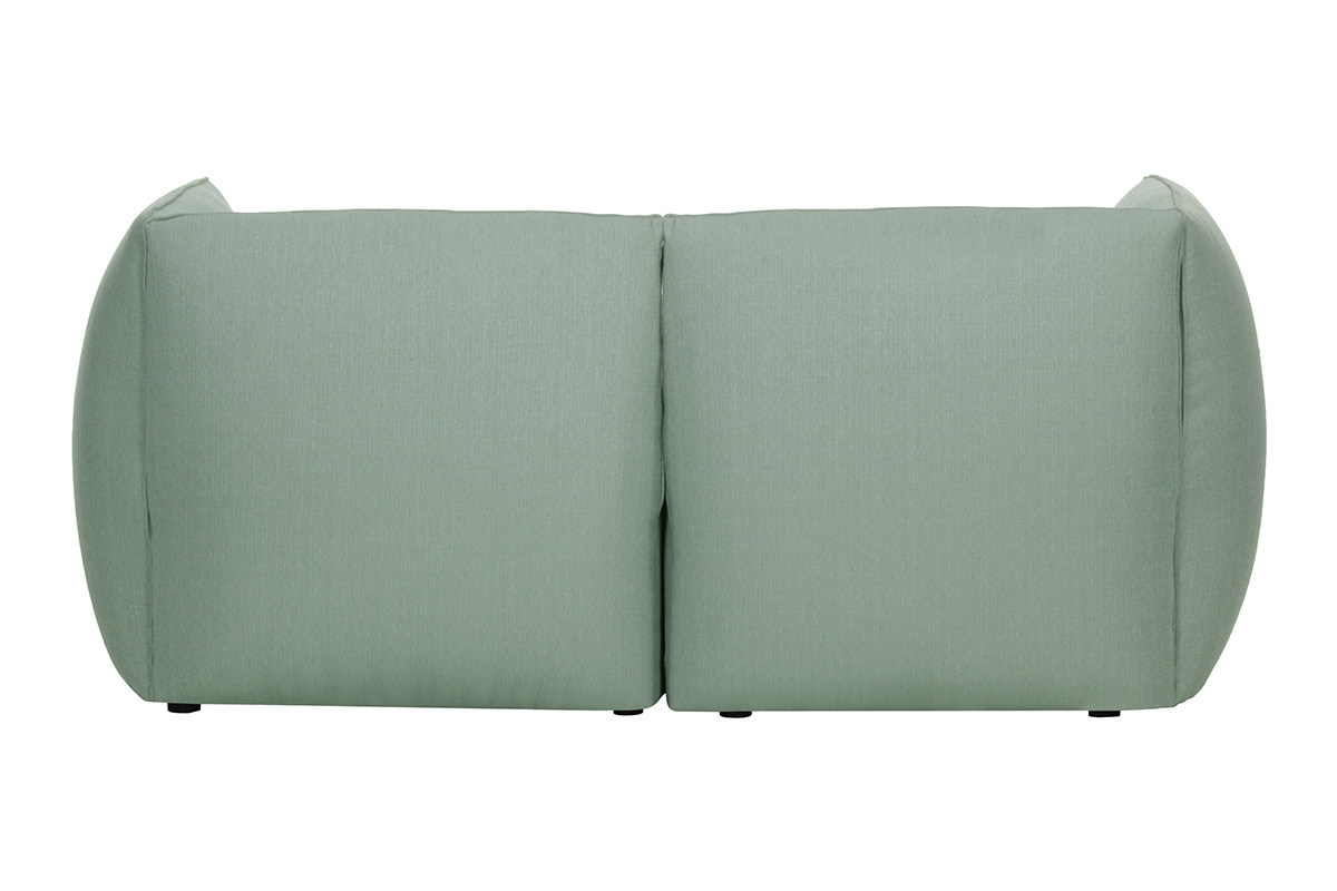 Design-Sofa Modular Stoff Gletscherblau 2-Sitzer MODULO