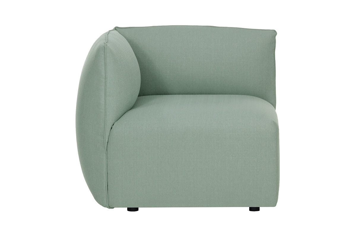 Design-Sofa Modular Stoff Gletscherblau 2-Sitzer MODULO