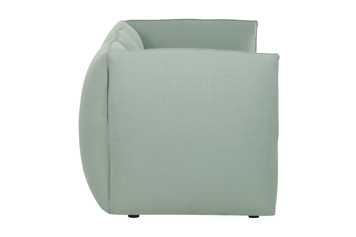 Design-Sofa Modular Stoff Gletscherblau 3-Sitzer MODULO