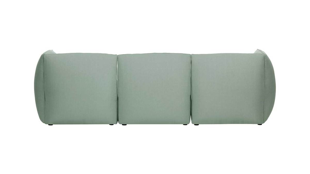 Design-Sofa Modular Stoff Gletscherblau 3-Sitzer MODULO