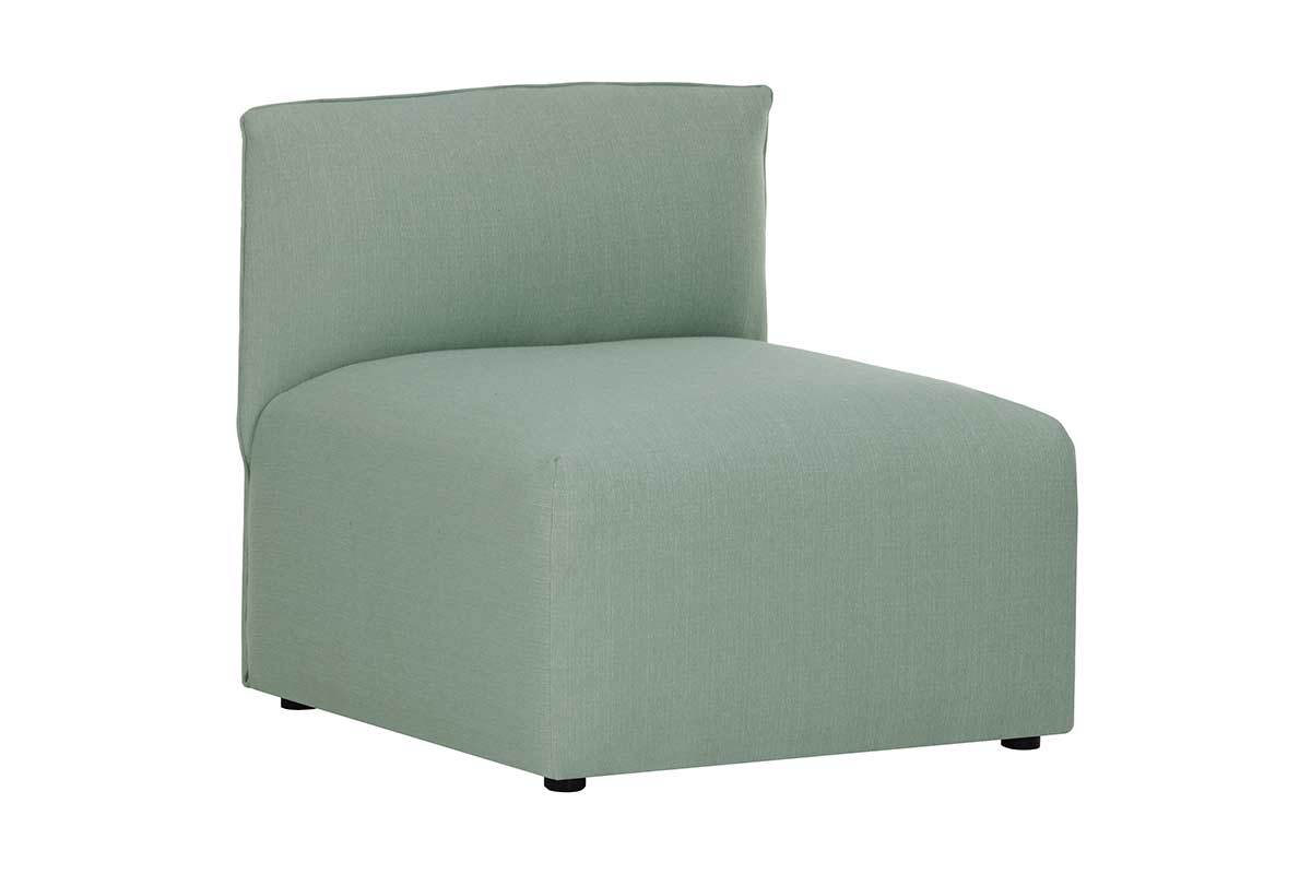 Design-Sofa Modular Stoff Gletscherblau 3-Sitzer MODULO