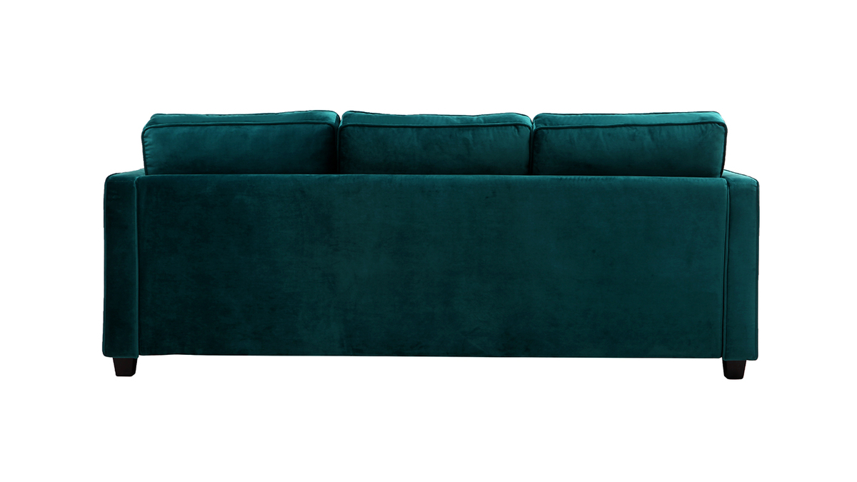 Design-Sofa Samt Smaragdgrün 3-Sitzer BROOKLYN