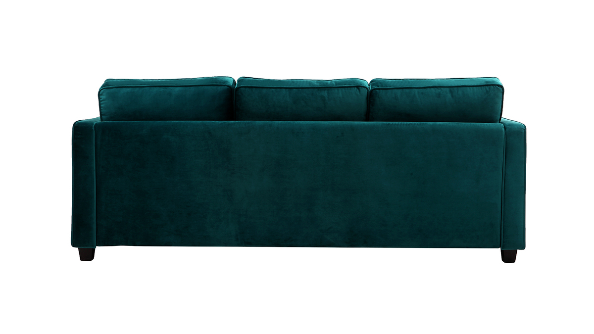 Design-Sofa Samt Smaragdgrn 3-Sitzer BROOKLYN