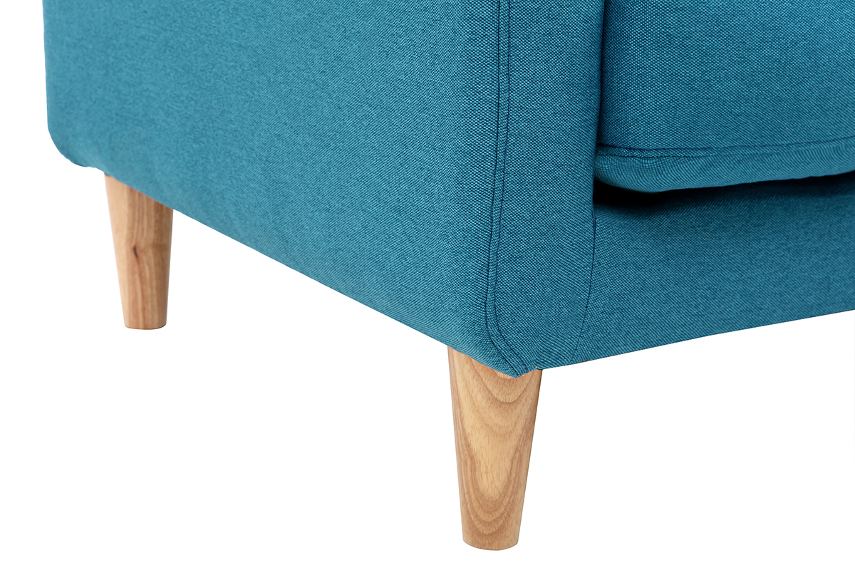 Design-Sofa skandinavisch blaugrner Stoff 2-Sitzer LUNA