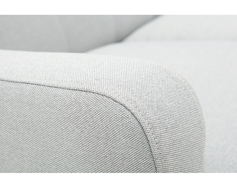 Design-Sofa skandinavisch hellgrauer Stoff 2-Sitzer LUNA - Matiere Design-Sofa skandinavisch hellgrauer Stoff 2-Sitzer LUNA