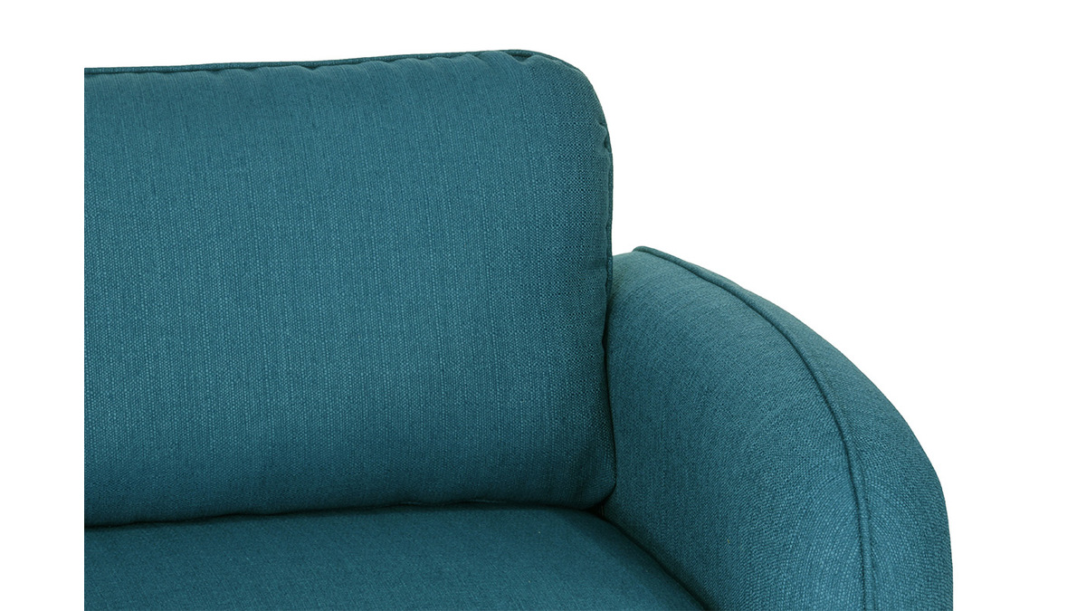 Design-Sofa Stoff Blaugrn 3-Sitzer SIDI