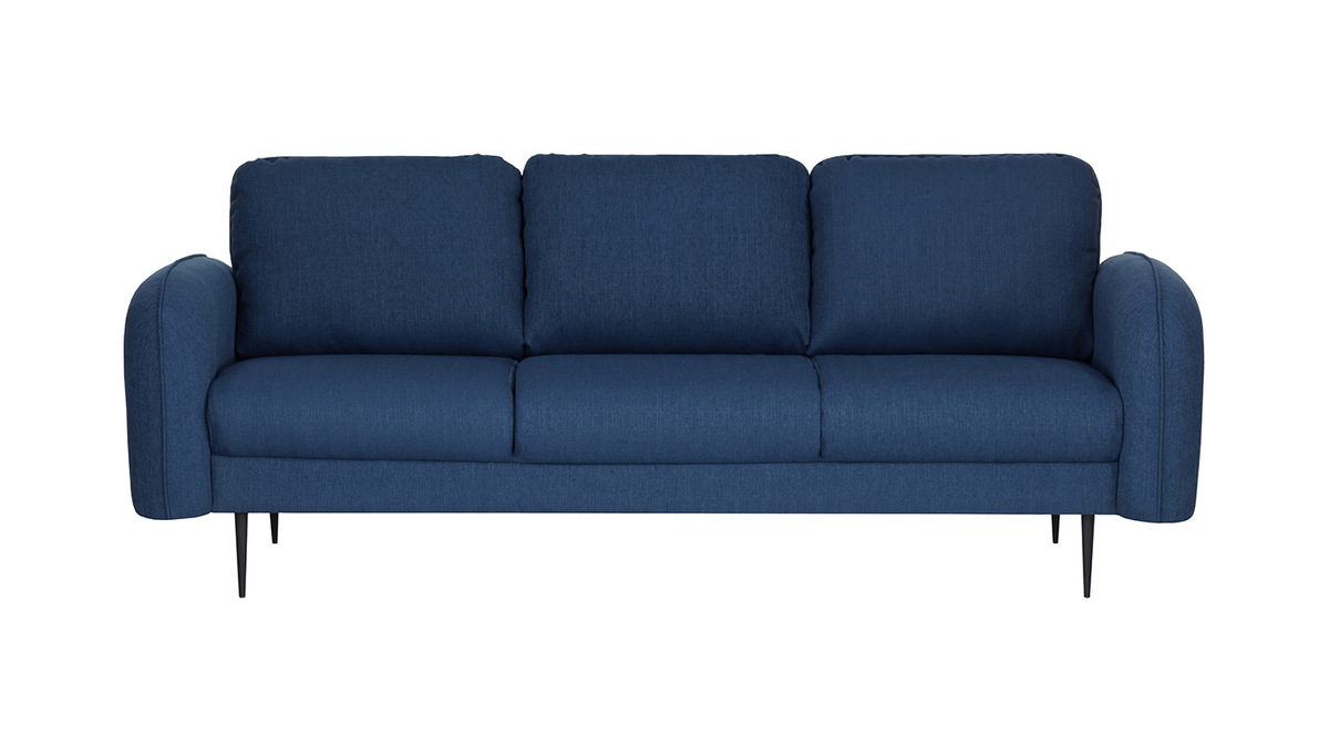 Design-Sofa Stoff Dunkelblau 3-Sitzer SIDI