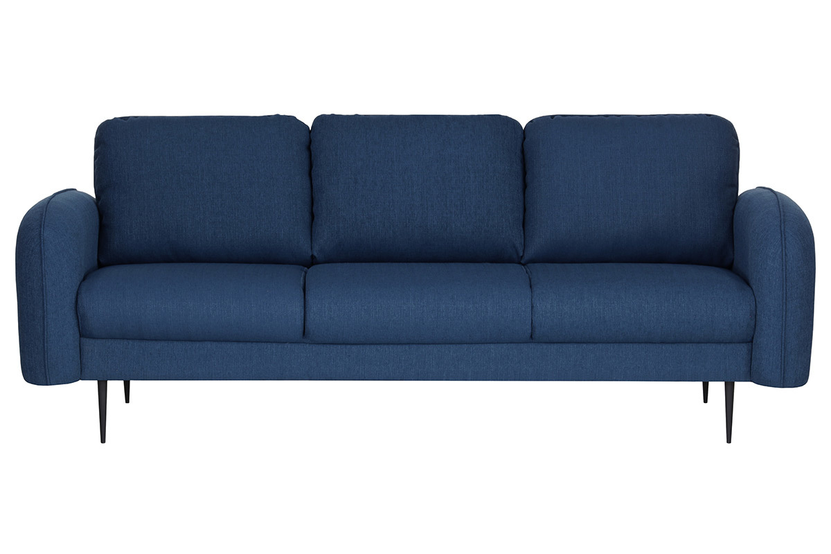 Design-Sofa Stoff Dunkelblau 3-Sitzer SIDI