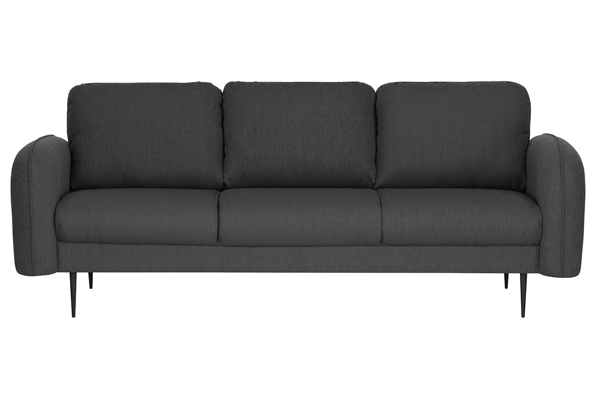 Design-Sofa Stoff Dunkelgrau 3-Sitzer SIDI
