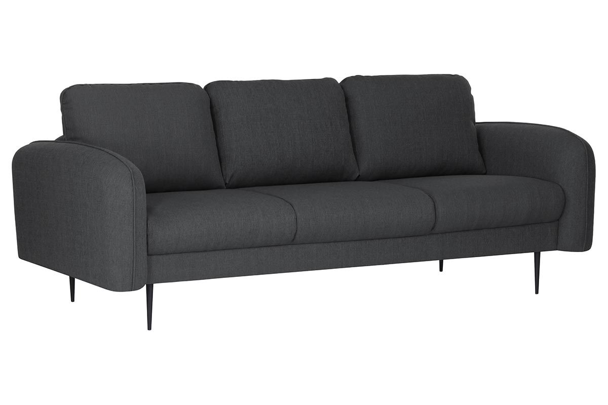 Design-Sofa Stoff Dunkelgrau 3-Sitzer SIDI