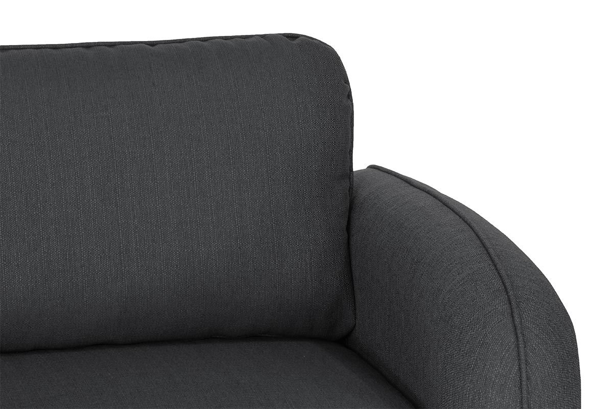 Design-Sofa Stoff Dunkelgrau 3-Sitzer SIDI