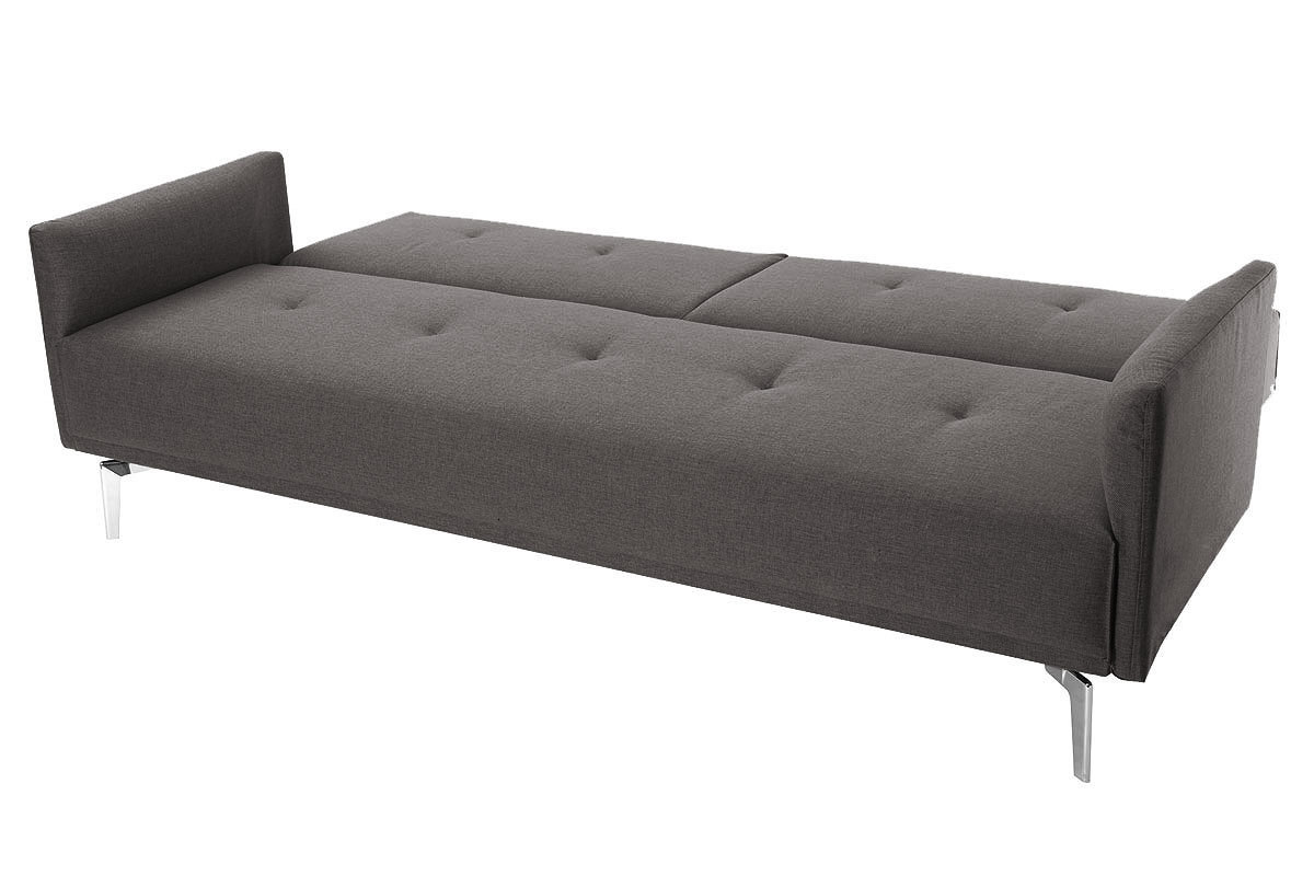 Design-Sofa verstellbar 3 Pltze Hellgrau ELIN