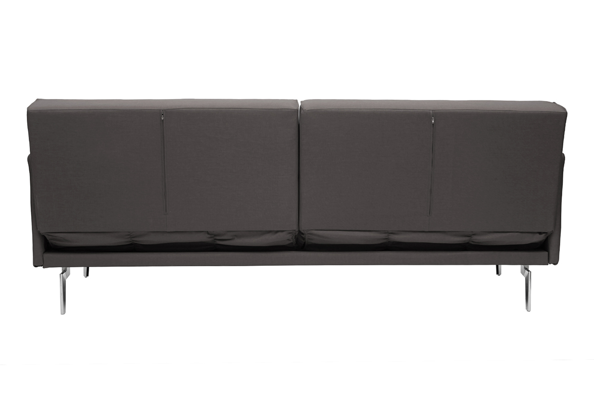 Design-Sofa verstellbar 3 Pltze Hellgrau ELIN
