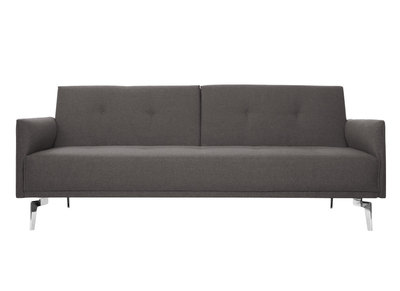 Design-Sofa verstellbar 3 Plätze Hellgrau ELIN