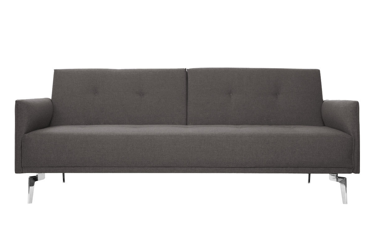 Design-Sofa verstellbar 3 Pltze Hellgrau ELIN