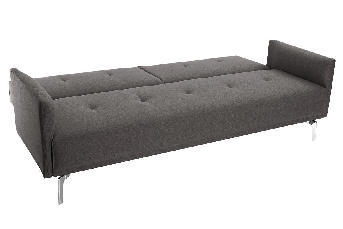 Design-Sofa verstellbar 3 Pltze Hellgrau ELIN