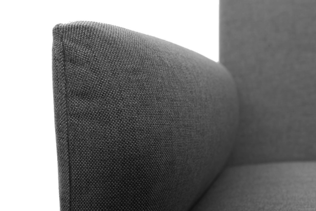 Design-Sofa verstellbar 3 Pltze Hellgrau ELIN