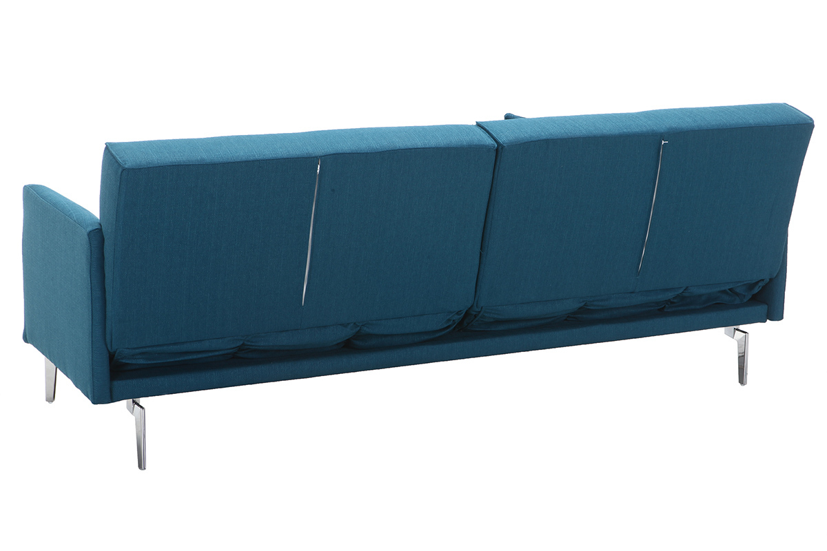 Design-Sofa verstellbar 3 Pltze Petrolblau ELIN