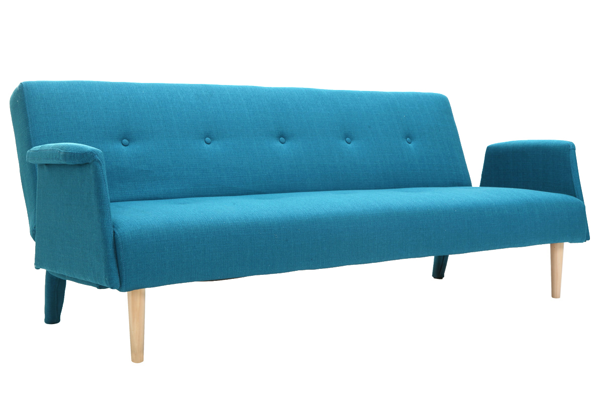 Design-Sofa verstellbar Blau OSCAR