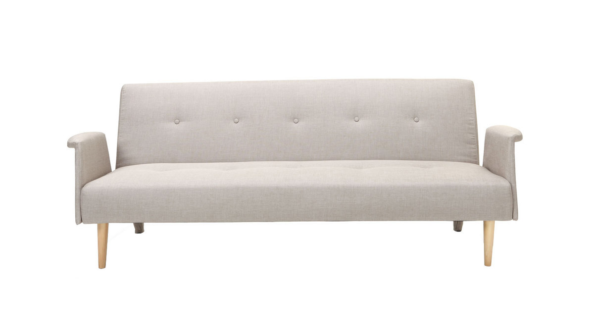 Design-Sofa verstellbar Naturfarben OSCAR