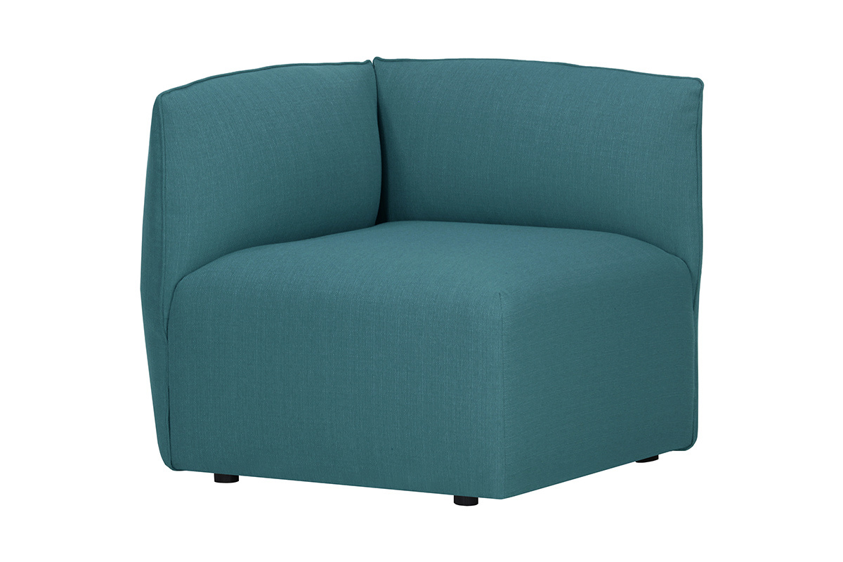 Design-Sofaecke Stoff Blaugrn MODULO